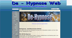 Desktop Screenshot of dehypnose.com